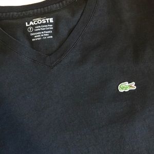 Men's Lacoste V-neck Tee